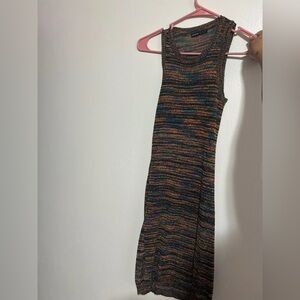 Multicolor tank top sweater dress barely worn, size medium